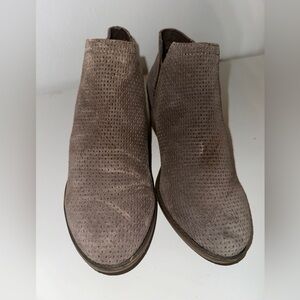 Women's Suede Ankle Boots - Brown